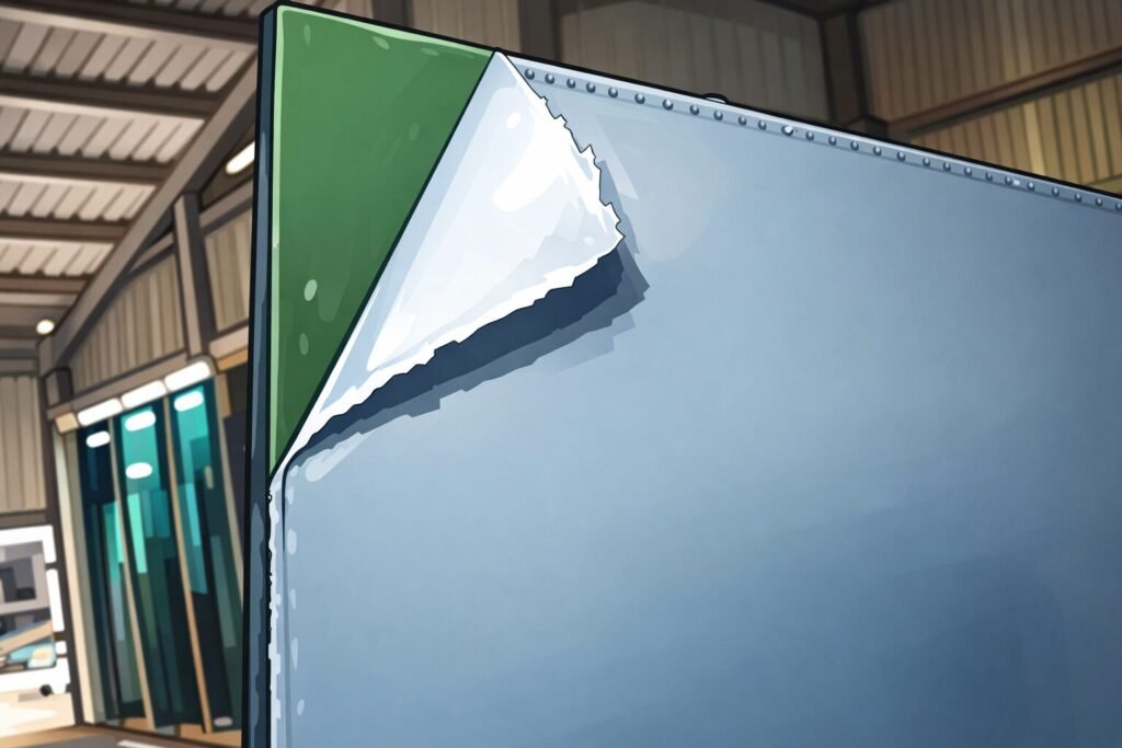 Anti shatter, shatter proof security film for mirrors